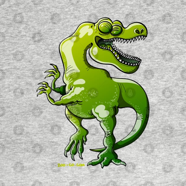 Tyrannosaurus Rex dancing enthusiastically by zooco